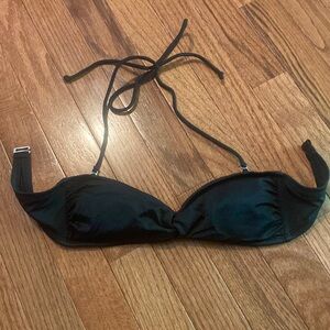 Black bandeau bikini top